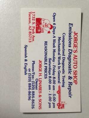 Photo Jorge’s Auto Shop