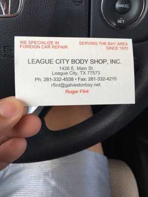Photo League City Body Shop