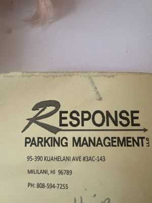 Photo Response Parking Management