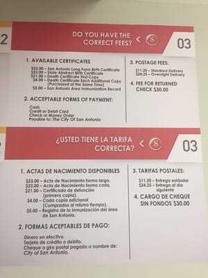 Photo City of San Antonio- Vital Statistics Division