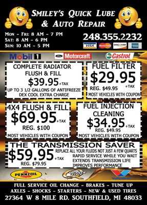 Photo Smiley’s Quick Lube & Auto Repair